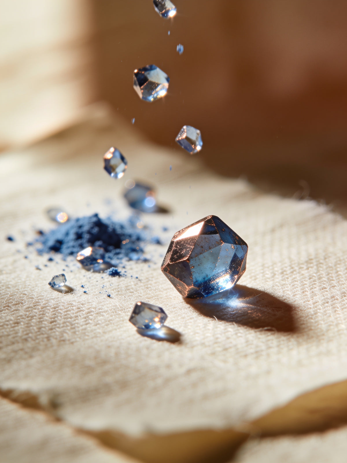 Illustration: Illustration of copper peptide crystals